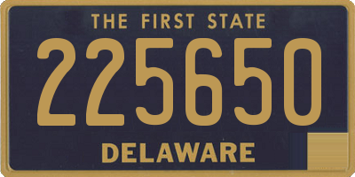 DE license plate 225650