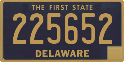 DE license plate 225652