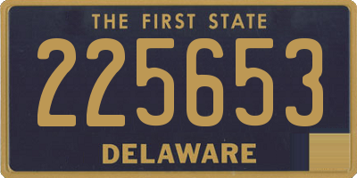 DE license plate 225653