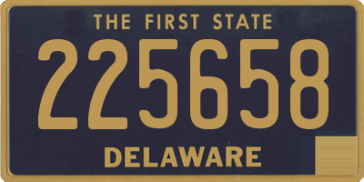 DE license plate 225658