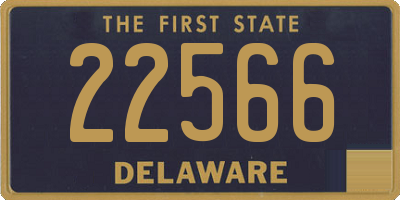 DE license plate 22566