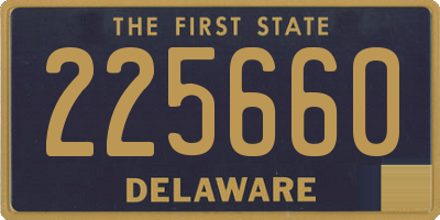 DE license plate 225660