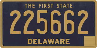 DE license plate 225662