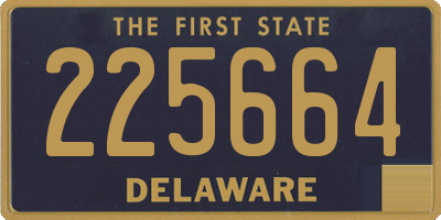 DE license plate 225664