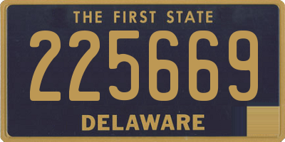 DE license plate 225669