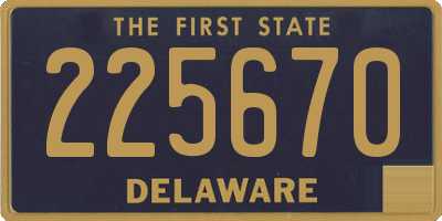 DE license plate 225670