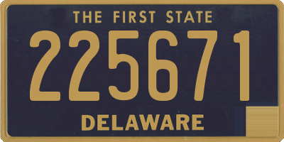 DE license plate 225671