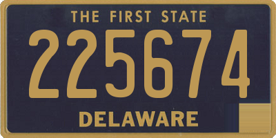 DE license plate 225674