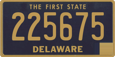 DE license plate 225675