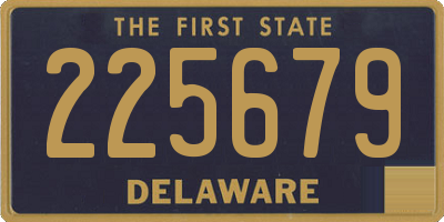 DE license plate 225679