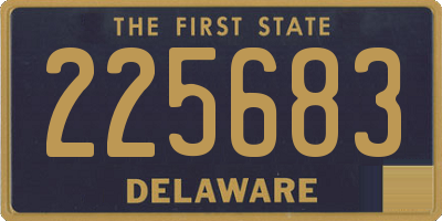 DE license plate 225683