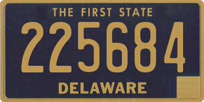 DE license plate 225684