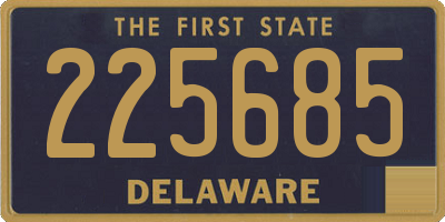 DE license plate 225685