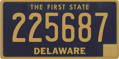 DE license plate 225687