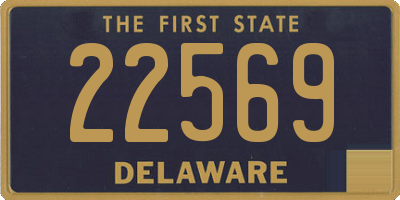 DE license plate 22569