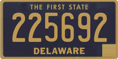 DE license plate 225692