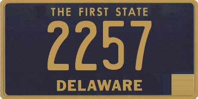 DE license plate 2257
