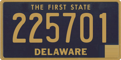 DE license plate 225701