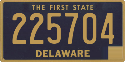 DE license plate 225704