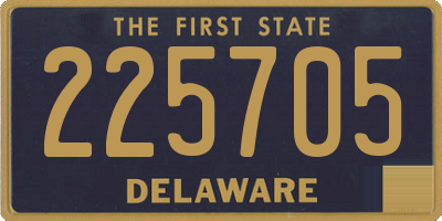 DE license plate 225705