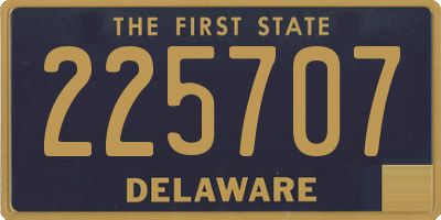 DE license plate 225707