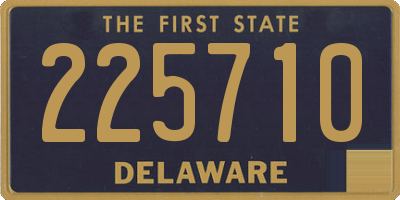 DE license plate 225710