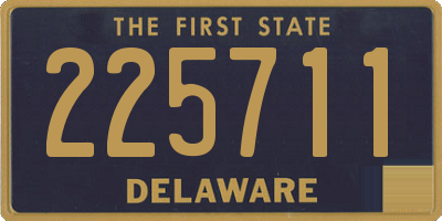 DE license plate 225711