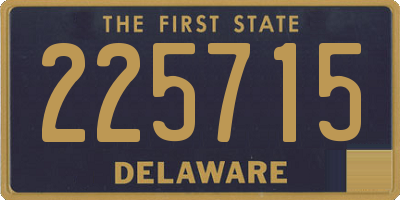 DE license plate 225715