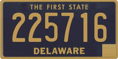 DE license plate 225716