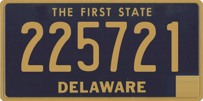 DE license plate 225721