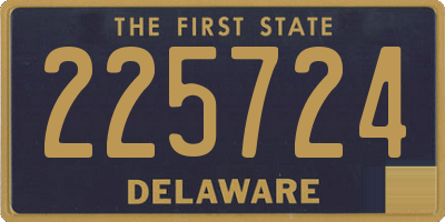 DE license plate 225724