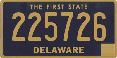 DE license plate 225726