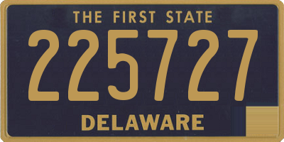 DE license plate 225727