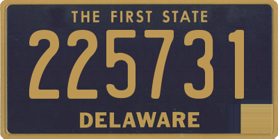 DE license plate 225731