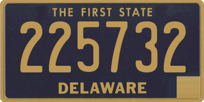 DE license plate 225732