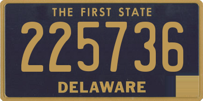 DE license plate 225736