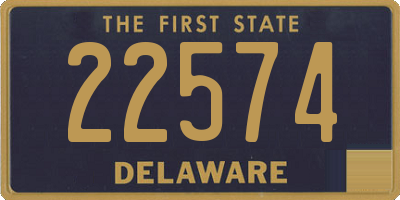 DE license plate 22574