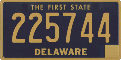 DE license plate 225744