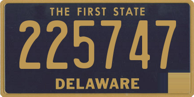 DE license plate 225747