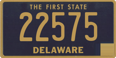 DE license plate 22575