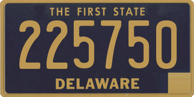 DE license plate 225750