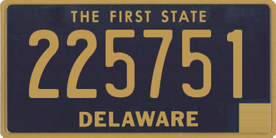 DE license plate 225751