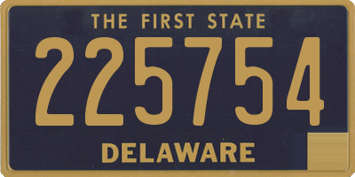 DE license plate 225754