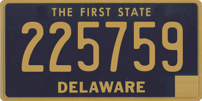 DE license plate 225759