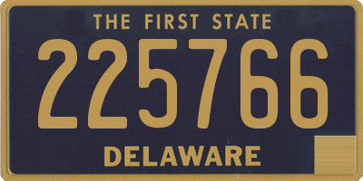 DE license plate 225766