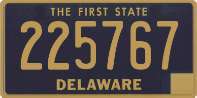 DE license plate 225767