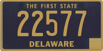 DE license plate 22577