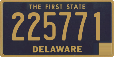 DE license plate 225771