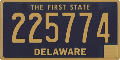 DE license plate 225774