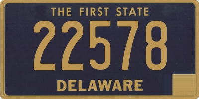 DE license plate 22578